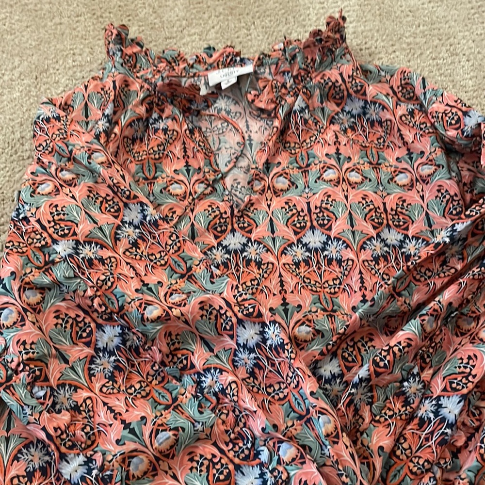 Liberty if London for JCrew Boho Blouse Small